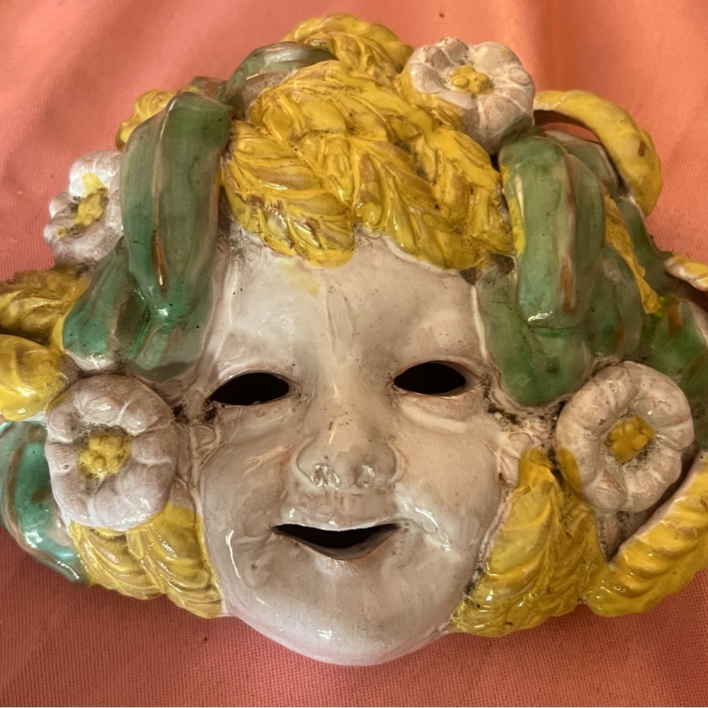 Italian pottery face